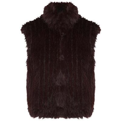 RINO&PELLE Gilet in Felloptik DAVA braun 44 damen RINO&PELLE Gilet in Felloptik DAVA braun 44 damen