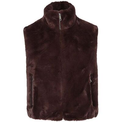 RINO&PELLE Gilet in Felloptik NIKKI braun 44 damen RINO&PELLE Gilet in Felloptik NIKKI braun 44 damen