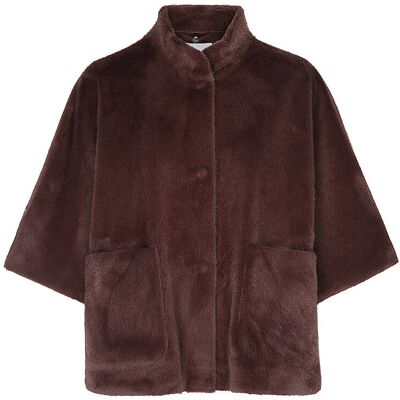 RINO&PELLE Jacke in Felloptik DEWI braun 40 damen RINO&PELLE Jacke in Felloptik DEWI braun 40 damen