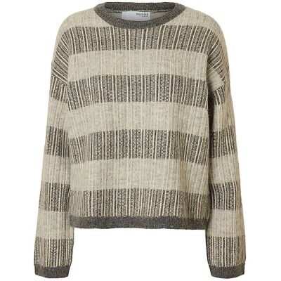 SELECTED FEMME Pullover SLFALVA beige L damen SELECTED FEMME Pullover SLFALVA beige L damen