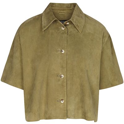 STUDIO AR Lederjacke EVELINE olive 40 damen STUDIO AR Lederjacke EVELINE olive 40 damen