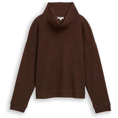 TOM TAILOR Rollkragenpullover braun XXL damen TOM TAILOR Rollkragenpullover braun XXL damen