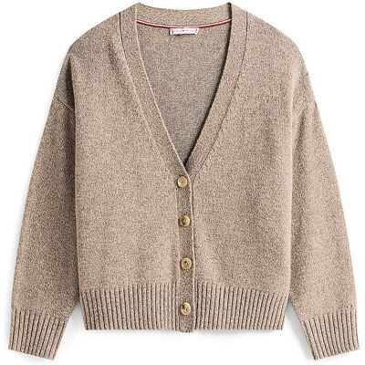 Tommy Hilfiger Cardigan hellbraun M/L damen Tommy Hilfiger Cardigan hellbraun M/L damen