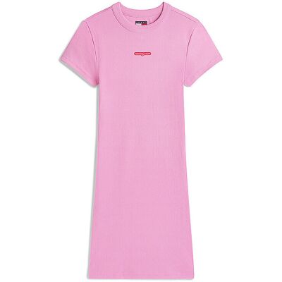 TOMMY JEANS Minikleid TJW SCRIPT rosa M damen TOMMY JEANS Minikleid TJW SCRIPT rosa M damen