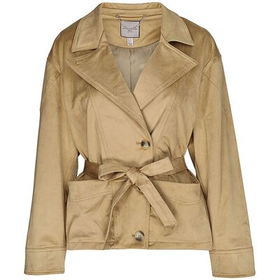 URBANCODE LONDON Blazer in Lederoptik hellbraun M damen URBANCODE LONDON Blazer in Lederoptik hellbraun M damen