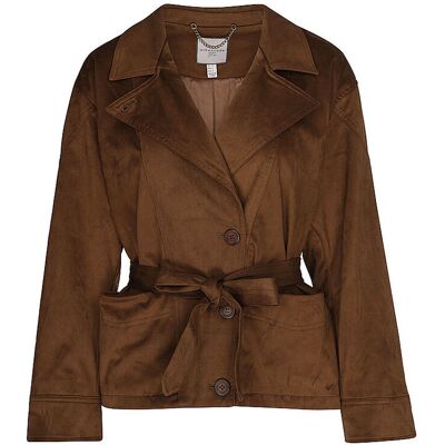 URBANCODE LONDON Blazer in Lederoptik braun L damen URBANCODE LONDON Blazer in Lederoptik braun L damen