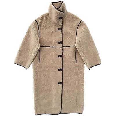 WITHBLACK Mantel in Felloptik DAJANA creme XS damen WITHBLACK Mantel in Felloptik DAJANA creme XS damen
