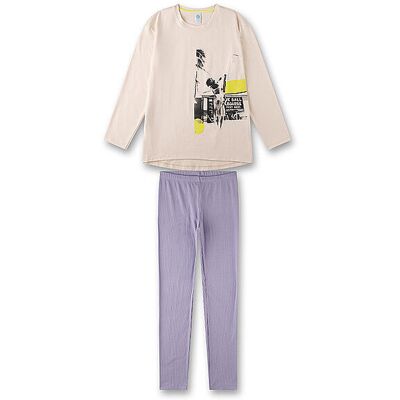SANETTA Mädchen Pyjama creme 176 Mädchen SANETTA Mädchen Pyjama creme 176 Mädchen