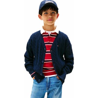 Tommy Hilfiger Jungen Strickjacke dunkelblau 140 baby Tommy Hilfiger Jungen Strickjacke dunkelblau 140 baby
