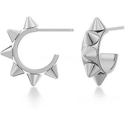 EDBLAD Ohrringe PEAK CREOLES MINI Steel silber damen EDBLAD Ohrringe PEAK CREOLES MINI Steel silber damen
