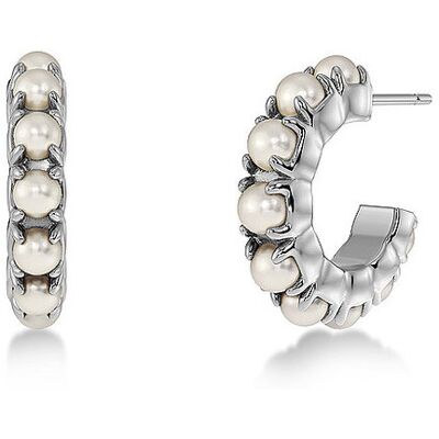 EDBLAD Ohrringe LILO HOOPS Small Steel silber damen EDBLAD Ohrringe LILO HOOPS Small Steel silber damen