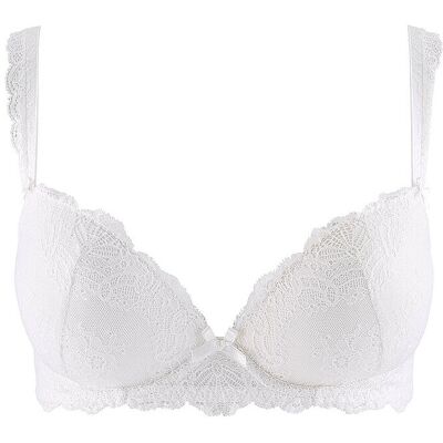 AUBADE Push Up BH Danse des Sens (Opale) weiss 85B damen AUBADE Push Up BH Danse des Sens (Opale) weiss 85B damen