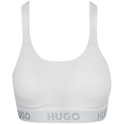 HUGO Bustier SPORTY LOGO white weiss M damen HUGO Bustier SPORTY LOGO white weiss M damen