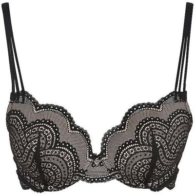 LASCANA Push Up BH KIRA black schwarz 80D damen LASCANA Push Up BH KIRA black schwarz 80D damen
