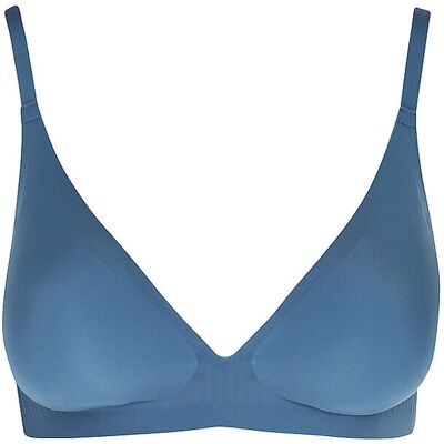 SLOGGI Push Up Bralette ZERO FEEL 2.0 smoky blue petrol L damen SLOGGI Push Up Bralette ZERO FEEL 2.0 smoky blue petrol L damen