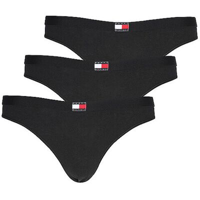 Tommy Hilfiger Slip 3-er Pkg. black schwarz XS damen Tommy Hilfiger Slip 3-er Pkg. black schwarz XS damen