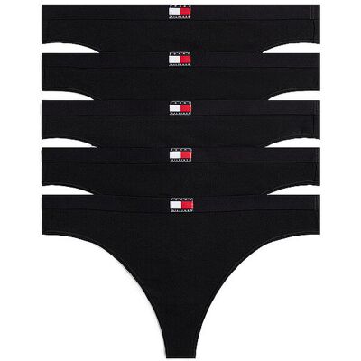 Tommy Hilfiger String 5er Pkg. black schwarz L damen Tommy Hilfiger String 5er Pkg. black schwarz L damen