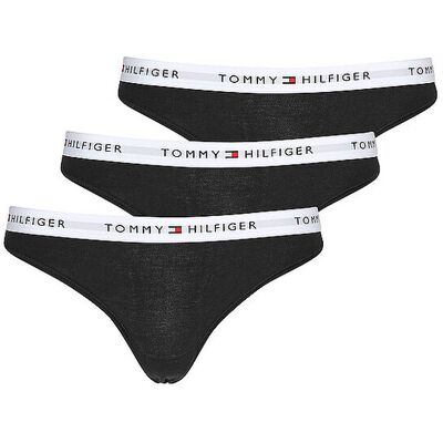 Tommy Hilfiger String 3er Pkg. black schwarz XS damen Tommy Hilfiger String 3er Pkg. black schwarz XS damen