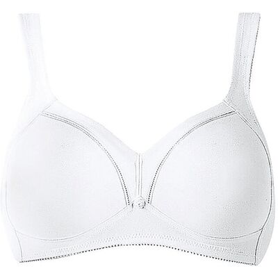 TRIUMPH BH ohne Bügel COTTON 01 weiss weiss 95C Damen TRIUMPH BH ohne Bügel COTTON 01 weiss weiss 95C Damen