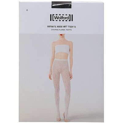 WOLFORD Modestrumpfhose INFINITE ROSE NET black schwarz S damen WOLFORD Modestrumpfhose INFINITE ROSE NET black schwarz S damen