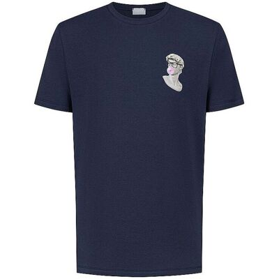 MEY Pyjamashirt MARBLE MUSE yacht blue blau L herren MEY Pyjamashirt MARBLE MUSE yacht blue blau L herren