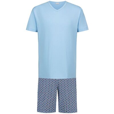 MEY Pyjama dream blue hellblau L herren MEY Pyjama dream blue hellblau L herren