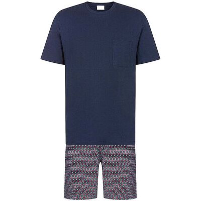 MEY Pyjama yacht blue dunkelblau XL herren MEY Pyjama yacht blue dunkelblau XL herren