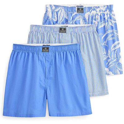 POLO RALPH LAUREN Boxershorts 3er Pkg. blue / stripe / floral blau S herren POLO RALPH LAUREN Boxershorts 3er Pkg. blue / stripe / floral blau S herren