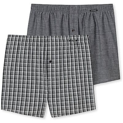 SCHIESSER Boxershorts 2er Pkg schwarz grau S herren SCHIESSER Boxershorts 2er Pkg schwarz grau S herren