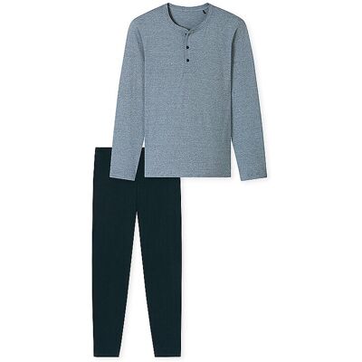SCHIESSER Pyjama nachtblau blau 48 herren SCHIESSER Pyjama nachtblau blau 48 herren