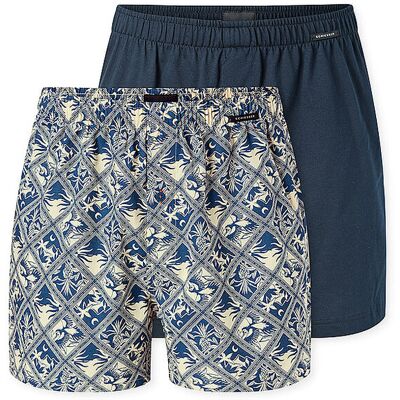 SCHIESSER Boxershorts 2er Pkg sortiert 5 blau L herren SCHIESSER Boxershorts 2er Pkg sortiert 5 blau L herren