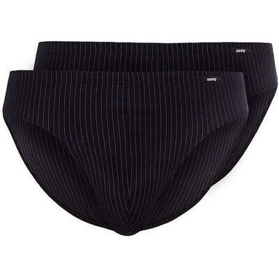 SKINY Brasil Slip 2er Pkg COTTON ADVANTAGE shadow stripe schwarz M herren SKINY Brasil Slip 2er Pkg COTTON ADVANTAGE shadow stripe schwarz M herren
