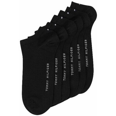 Tommy Hilfiger Sneaker Socken 6er Pkg. Black schwarz 47-49 herren Tommy Hilfiger Sneaker Socken 6er Pkg. Black schwarz 47-49 herren