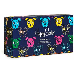 Happy Socks Herren Geschenkbox Socken Mixed Dogs 3er Pkg 41-46 Navy Dunkelblau   Herren   Xdog08-0150