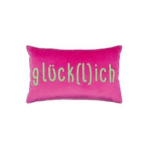 Pad Kissenhülle Letter Glücklich 30x60cm Hot Pink Pink   11588 M45-3560