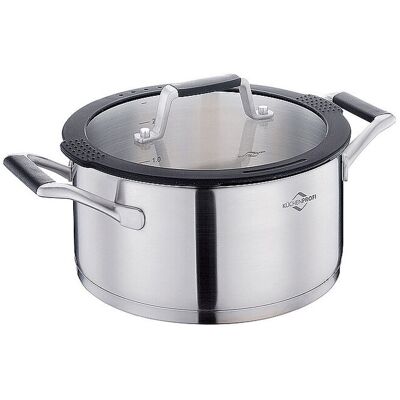 KÜCHENPROFI Bratentopf COMO 20cm/3l Edelstahl silber baby KÜCHENPROFI Bratentopf COMO 20cm/3l Edelstahl silber baby