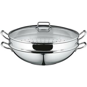 Wmf Macao Wok-Set 36cm 4-Teilig Cromargan Silber   07 9256 6040