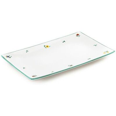 Gmundner Keramik Platte Rechteckig Streublumen 36x15cm - Plates Gmundner Keramik Platte Rechteckig Streublumen 36x15cm - Plates