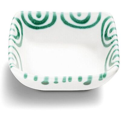 Gmundner Keramik Schälchen Quadratisch "Grün Geflammt" 9x9cm - bowl Gmundner Keramik Schälchen Quadratisch "Grün Geflammt" 9x9cm - bowl