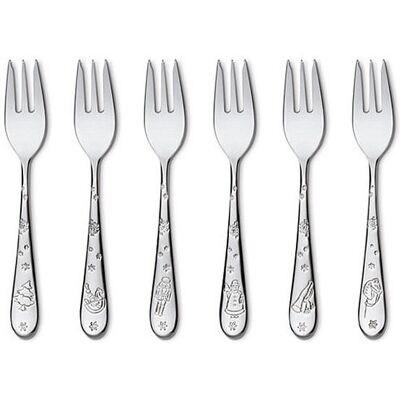 Villeroy & Boch Kuchengabel Set 6-tlg. silber baby Villeroy & Boch Kuchengabel Set 6-tlg. silber baby