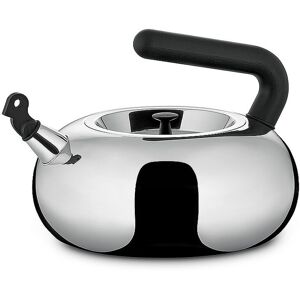 Alessi Wasserkessel Bulbul 2,5l Edelstahl / Schwarz Silber   Ac100