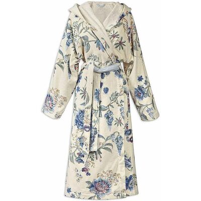 Pip Studio Damen Bademantel Secret Garden Weiss-Blau Weiss Damen Größe: S - Bademantel Pip Studio Damen Bademantel Secret Garden Weiss-Blau Weiss Damen Größe: S - Bademantel