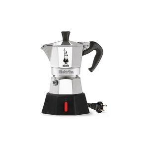 Bialetti Espressokocher Elektrisch Moka 2 Tassen Alu / Schwarz Silber   Je7290