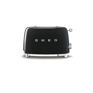 SMEG 2 Schlitz Toaster 50‘s Retro Style Schwarz Tsf01bleu Schwarz   Tsf01bleu