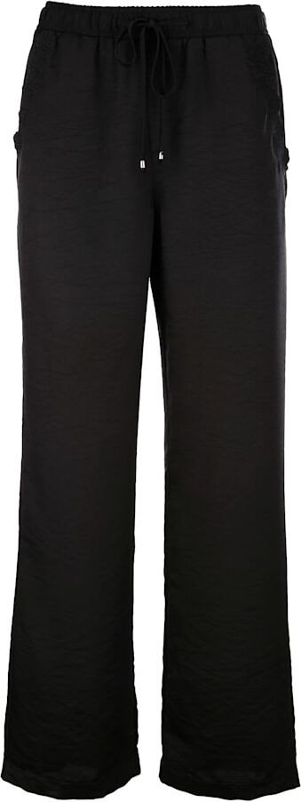 Alba Moda Strandhose aus leicht glänzender Webware, schwarz