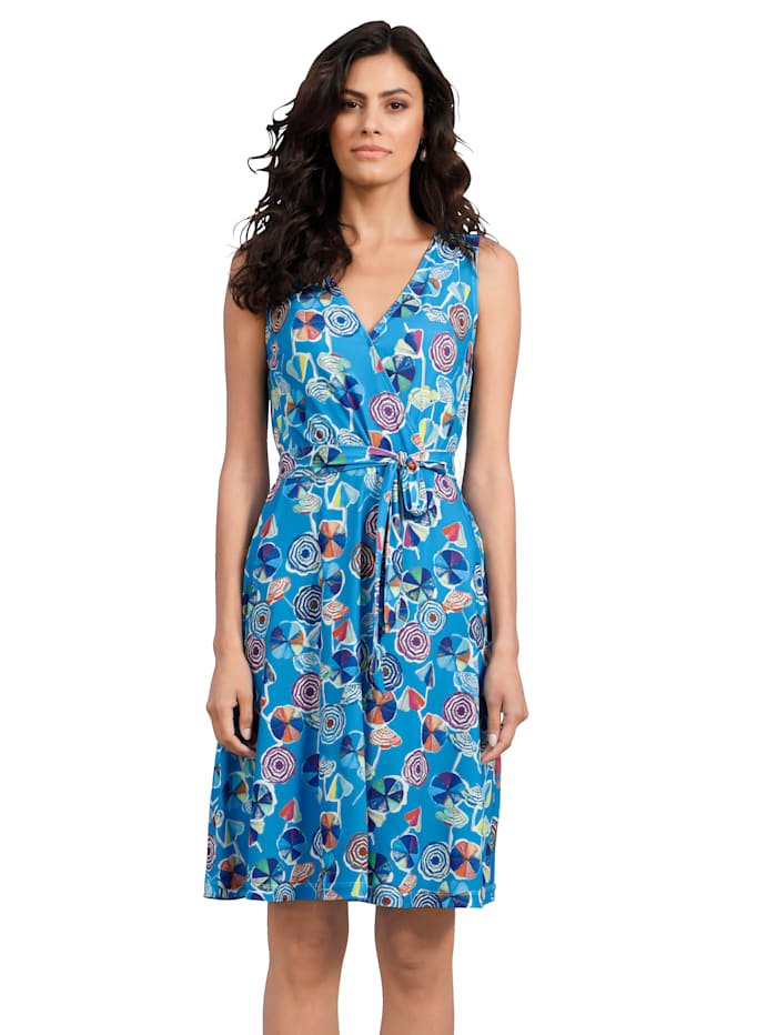 AMY VERMONT Jerseykleid in Wickeloptik, multicolor