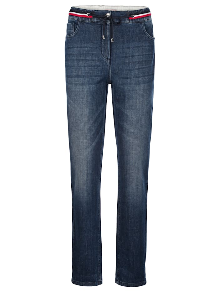 Alba Moda Jeans in modischer Joggpants-Form, blau