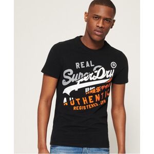 Superdry Men's Vintage Authentic T-Shirt Schwarz - Größe: L Schwarz male L