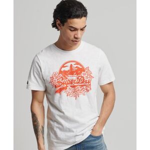 Superdry Men's Saisonales T-Shirt mit Vintage-Logo Weiß - Größe: Xxs Weiß male XXS