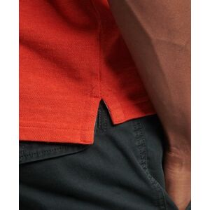 Superdry Men's Klassisches Pikee-Polohemd aus Bio-Baumwolle Grau - Größe: L Grau male L